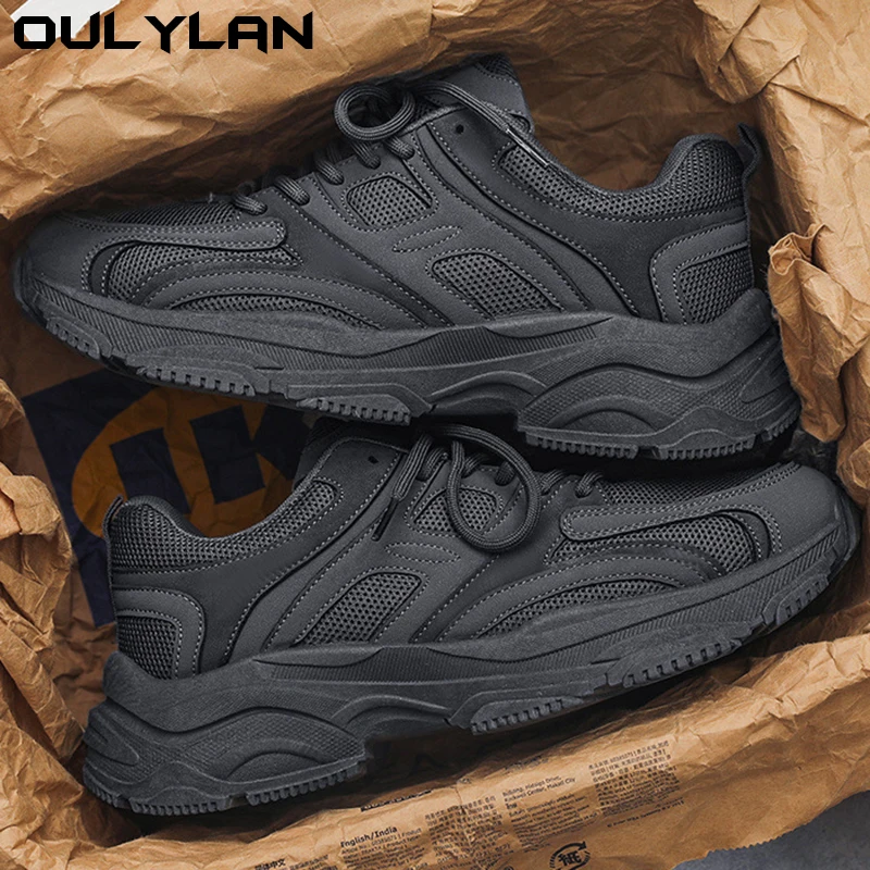 Lightweight Sneaker Men Comfortable Breathable Anti Slip Abrasion Resistant Soft Thick Sole Outdoor Casual Sport Shoes